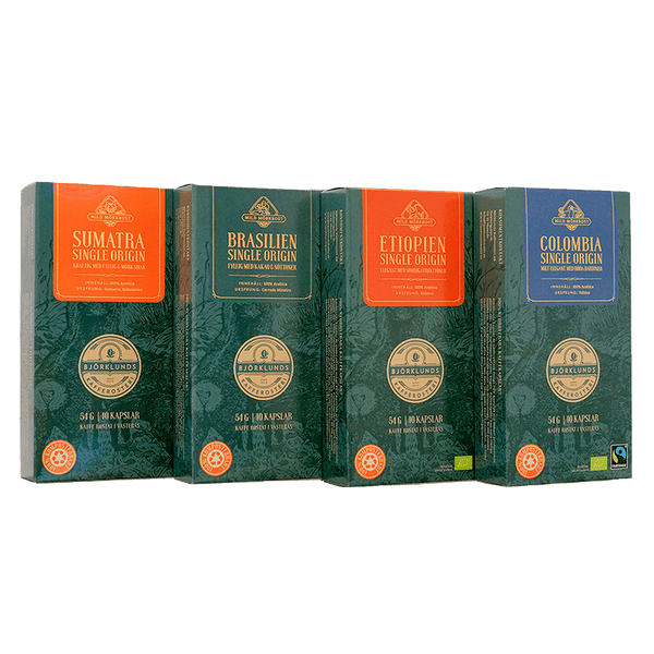 4 Pack Kaffekapslar – Single Origin - Barista och Espresso