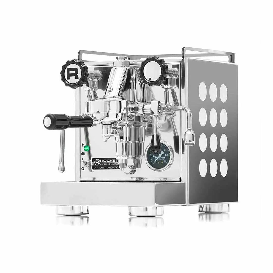 Appartamento Espressomasin-Soojusvaheti-Rocket Espresso-Kroom/Valge-Barista ja Espresso
