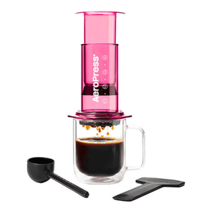 Läbipaistev roosa AeroPress
