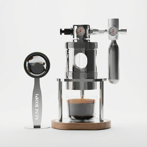 Aleman mikro pneumaattinen espressokone | Ilmalla toimiva 58 mm pöytämalli