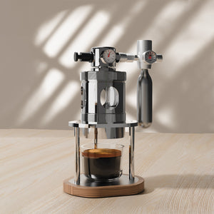 Aleman mikro pneumaattinen espressokone | Ilmalla toimiva 58 mm pöytämalli
