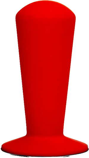 Punane lihvitud Luce asenduskäepide espresso tööriistadele, ergonoomilise disaini ja kõrge kvaliteediga.