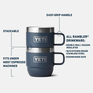 Rambler virnastatav tass 177ml 2tk - Valge YETI