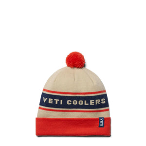 Pom-müts valge / oranž YETI