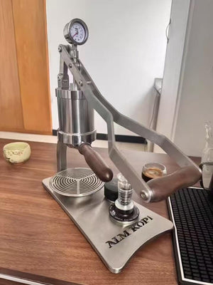 Aleman 2P käsitsi juhitav espressomasin | Alus ja tilakandik roostevabast terasest