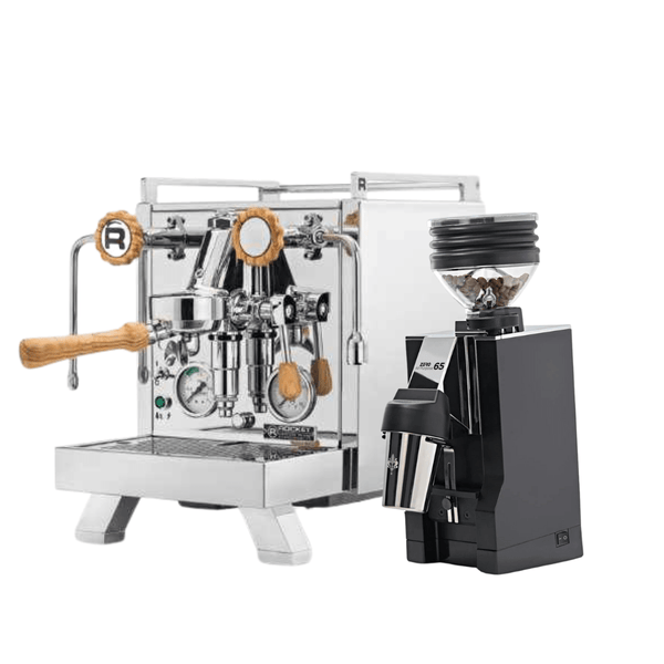 Espressopaket Premium: Rocket R Cinquantotto + Mignon Zero 65 All Purpose - Barista och Espresso