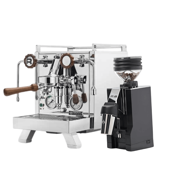 Espressopaket Premium: Rocket R Cinquantotto + Mignon Zero 65 All Purpose - Barista och Espresso