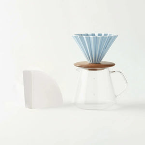 Jaapani käsitöö filterkohvi komplekt - Origami dripper + 100 pakki filtreid - Barista ja Espresso
