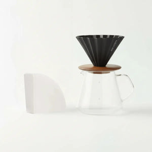 Jaapani käsitöö filterkohvi komplekt - Origami dripper + 100 pakki filtreid - Barista ja Espresso