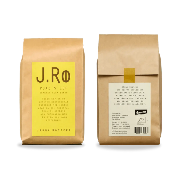 Järna Rosteri Poab’s ESP – Biodynamisk Espresso 450 g - Barista och Espresso