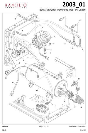 Rancilio Elementpackning - Reservdel OEM nummer: 36930012
