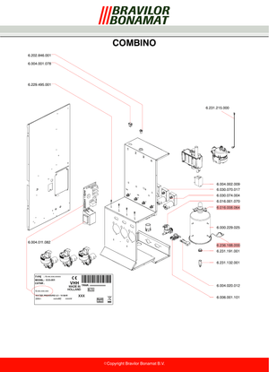 Bonamat Visp Esprecious - Reservdel OEM nummer: 6.229.595.001