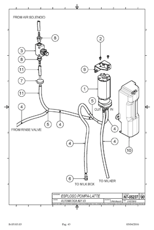 Carimali milker air adjustment assembly - Reservdel OEM nummer: 97.05009