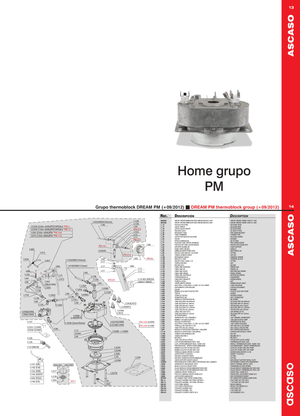 Ascaso Gruppklocka 2015 - Reservdel OEM nummer: I.2688